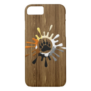Case-Mate iPhone Case Bear Paw Splash Bear Pride Coloris sur imprimé boi