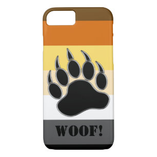 Coques Pour iPhone Bear Pride Drapeau Ours Paw Tissus personnalisés