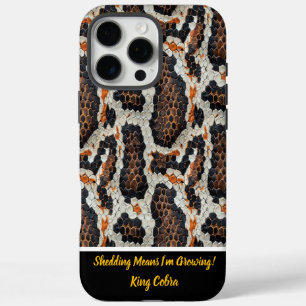Coques iPhone 16 Pro Max Beau affichage motifs de peau de serpent
