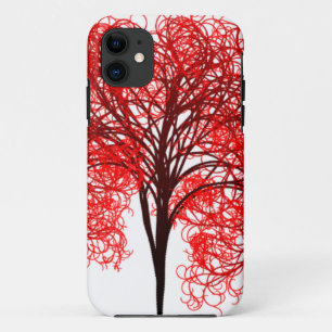 Coque iPhone 11 Beau arbre de tribu esthétique Branche Art numériq