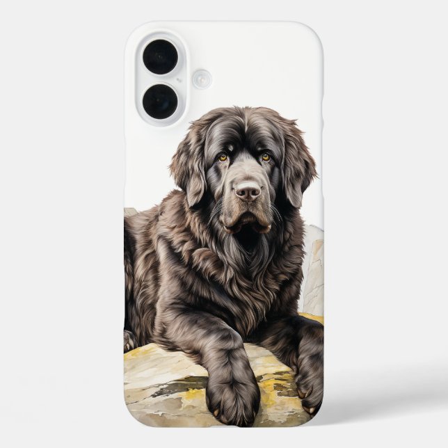 COQUES Case-Mate iPhone BEAU CHIEN NOIR DE TERRE-NEUVE (Verso)