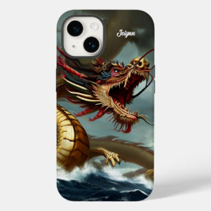 Coque Pour iPhone 14 Beau Dragon