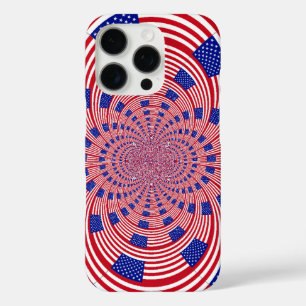 iPhone 16 Pro Case Beau drapeau américain Extraordinaire Kaleidoscope
