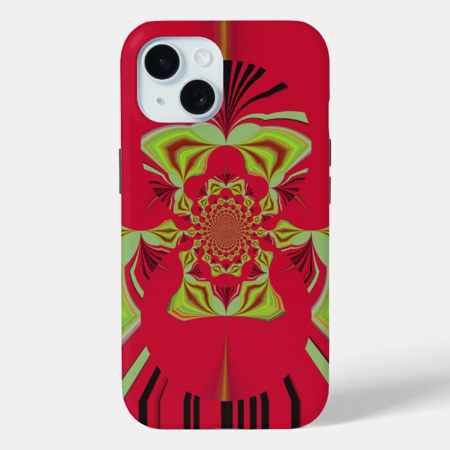Coques Case-Mate iPhone Beau Extraordinaire Africain rouge Motif Motif (Verso)