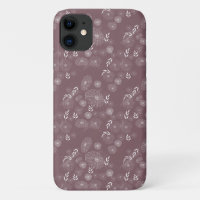 Beau Fleur sauvage Doodles Motif Coque-Mate iP