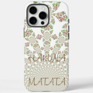 Coques iPhone 16 Pro Max Beau Hakuna Matata Texte élégant Kaleidoscope