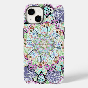Coque Pour iPhone 14 Beau Jardin Doily Mandala Art