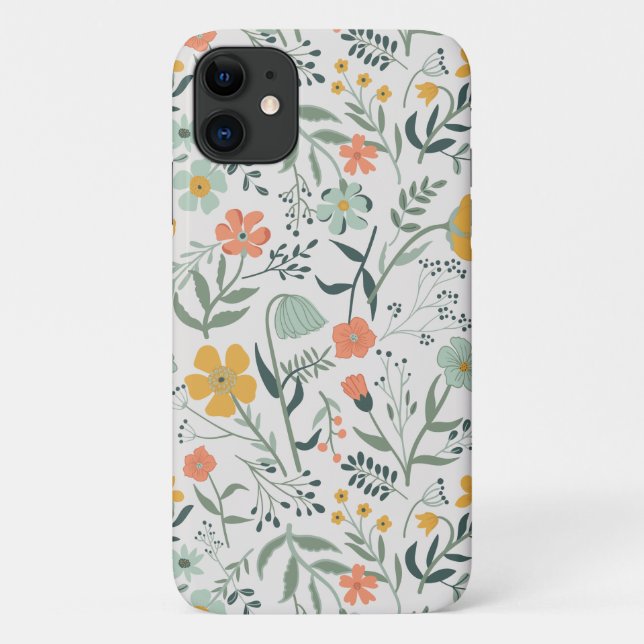 Coques Case-Mate iPhone Beau motif botanique floral (Dos)