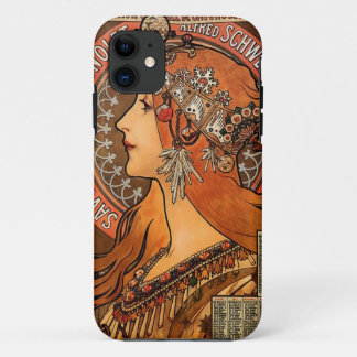 Coque Case-Mate Pour iPhone Beau profil féminin - Mucha