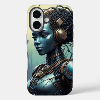 Coque Pour iPhone 16 Beau robot de loin dans le futur