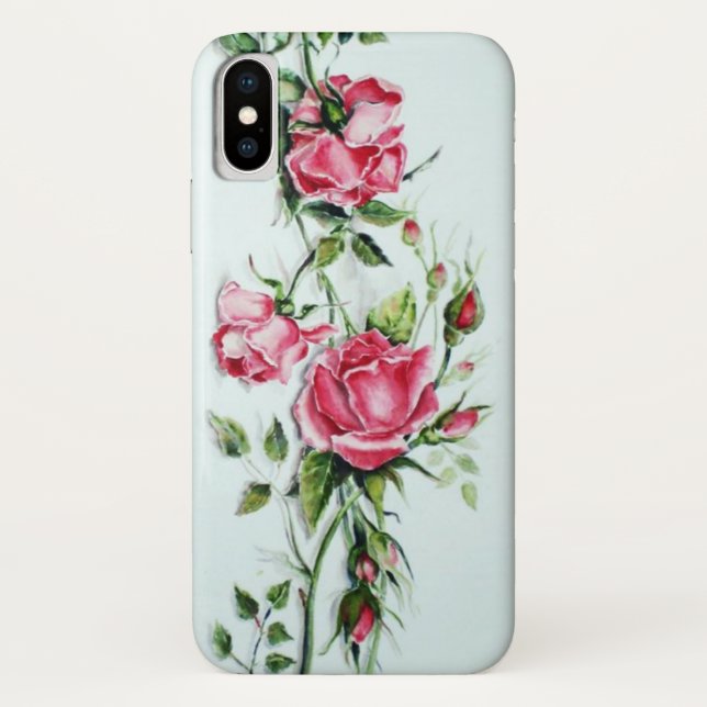 COQUES Case-Mate iPhone BEAU ROSE ROSE ROSE ET ROSEBUDS (Dos)