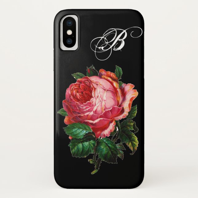 COQUES Case-Mate iPhone BEAU ROSE ROSE ROSE MONOGRAM (Dos)