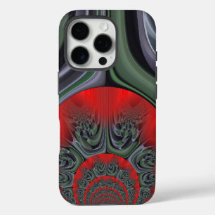 iPhone 16 Pro Case Beau Rouge Aurora Art Imprimer