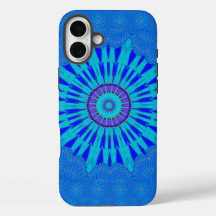 iPhone 16 Plus Case Beau Royal Blue Mandala Art Imprimer