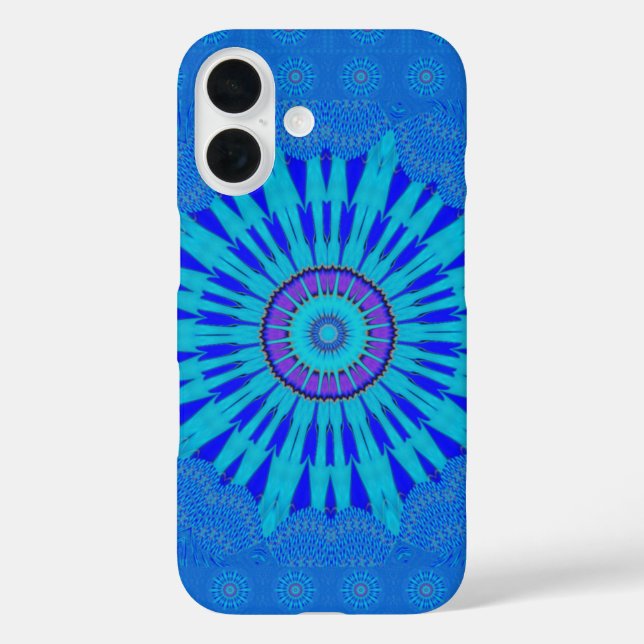 Coques Case-Mate iPhone Beau Royal Blue Mandala Art Imprimer (Verso)