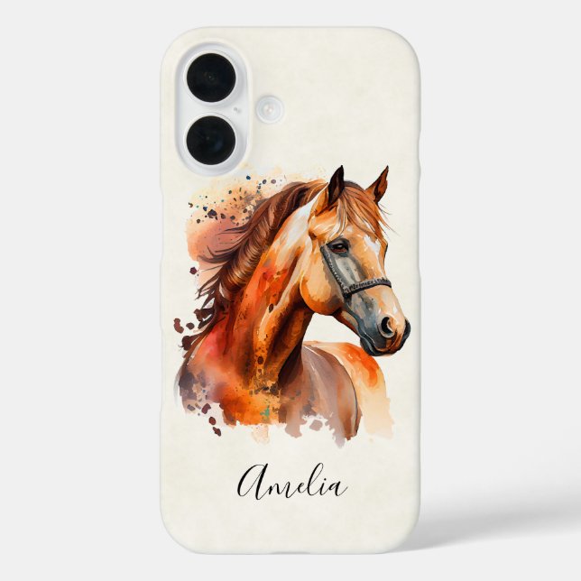 Coques Case-Mate iPhone Beau Sorrel Horse Portrait (Verso)