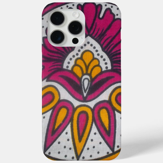 Coques Case-Mate iPhone Beau tissu africain coloré Motif Art Imprimer (Verso)