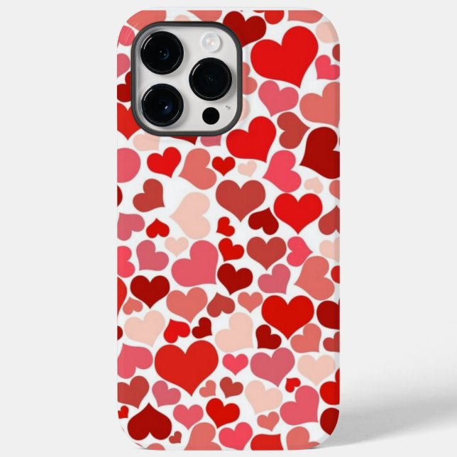 Coques Case-Mate iPhone Beaucoup de Coeurs d'Amour Mosaïque (Verso)