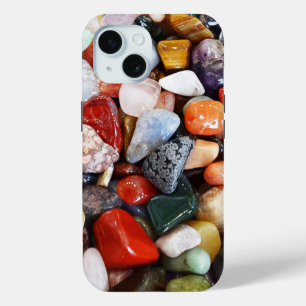 Coque Pour iPhone 15 beaucoup de pierres magnifiquement colorées