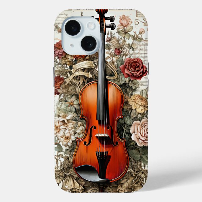 Coques Case-Mate iPhone Beauté de violon, générée par l'intelligence artif (Verso)