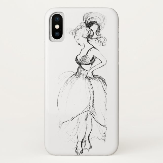 COQUES Case-Mate iPhone BEAUTÉ EN ROBE BLANCHE (Dos)