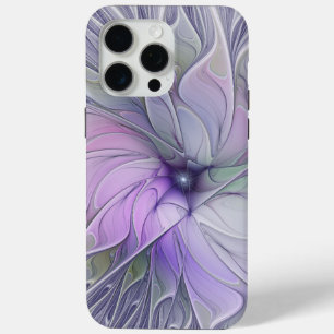 Coque iPhone 15 Pro Max Beauté étonnante Fleur d'art Abstrait fractal mode