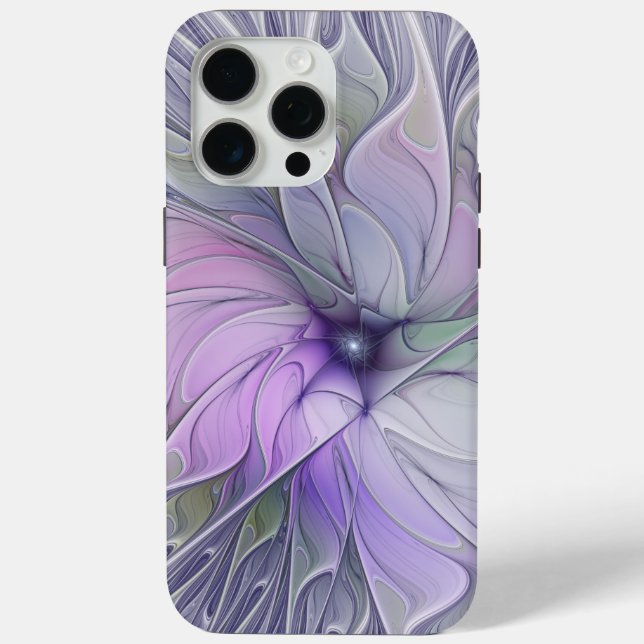 Coques Case-Mate iPhone Beauté étonnante Fleur d'art Abstrait fractal mode (Verso)