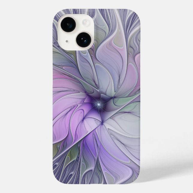 Coques Case-Mate iPhone Beauté étonnante Fleur d'art Abstrait fractal mode (Verso)