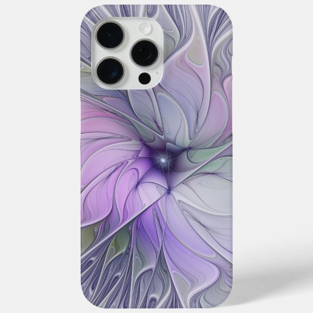 Coques Case-Mate iPhone Beauté étonnante Fleur d'art Abstrait fractal mode (Verso)