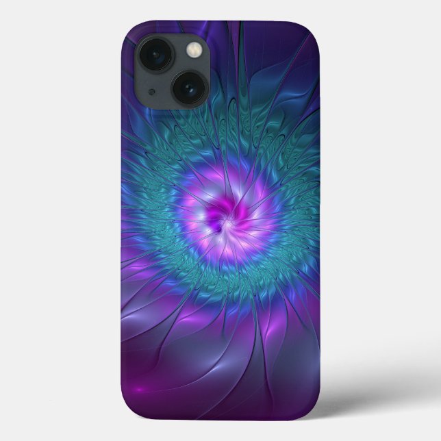 Coques Case-Mate iPhone Beauté florale Abstraite Fleur d'art fractionnée c (Verso)