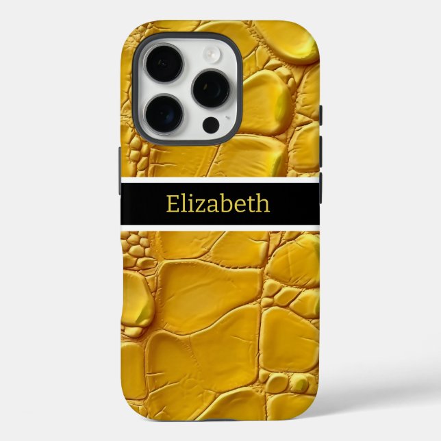 Coques Case-Mate iPhone Beauté inattendue d'un serpent jaune vif (Verso)