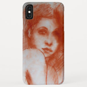 Coque Pour iPhone XS Max BEAUTÉ ROMANTIQUE / Portrait de femme en Sepia Bro