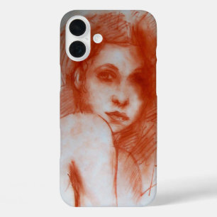 Coques iPhone 16 Plus BEAUTÉ ROMANTIQUE / Portrait de femme en Sepia Bro