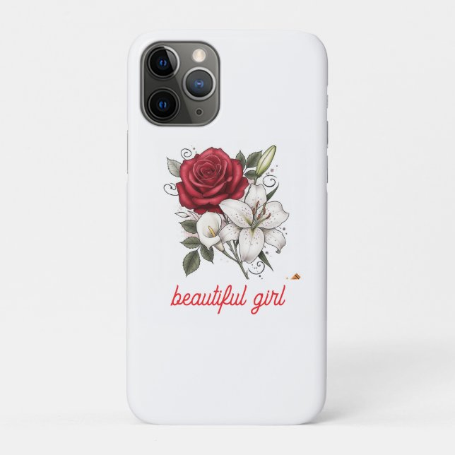Coques Case-Mate iPhone Beautiful Girl Rose Tote Bag (Dos)