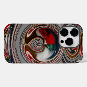Coque Pour iPhone 14 Pro Beaux Coeurs de Noël Fêtes Couleurs de saison