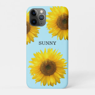 Case-Mate iPhone Case Beaux tournesols bleu clair