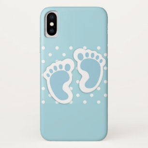 Case-Mate iPhone Case Bébé bleu mou Pieds de garçon