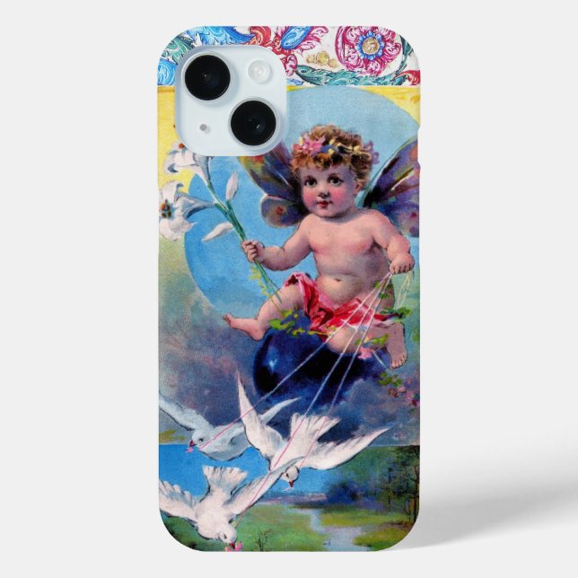 COQUES Case-Mate iPhone BÉBÉ FAIRY AVEC DOVES ANTIQUE FLORALE (Verso)