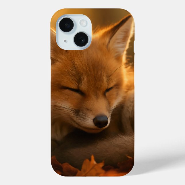 Coques Case-Mate iPhone Bébé Fox dans les feuilles d'automne (Verso)