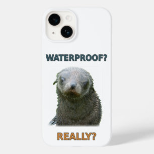 Coque Pour iPhone 14 Bébé phoque mouillé drôle