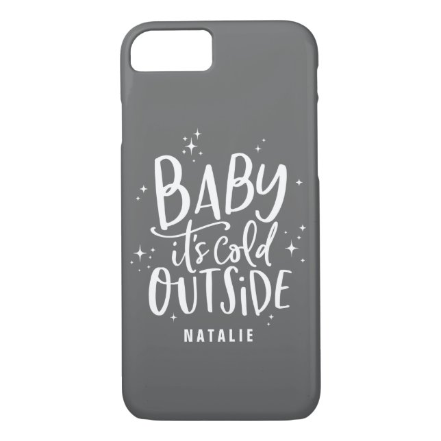 Coques Case-Mate iPhone Bébé son froid en dehors de l'hiver (Dos)