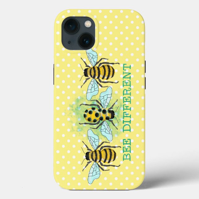 Coques Case-Mate iPhone Bee Different Bumble Bee Trio (Verso)