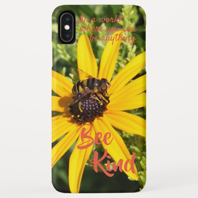 Coques Case-Mate iPhone Bee Genre Motivational Photographie Fleur Jaune (Dos)