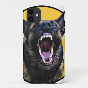 Coque iPhone 11 Belge de écorcement Malinois "Maligator "