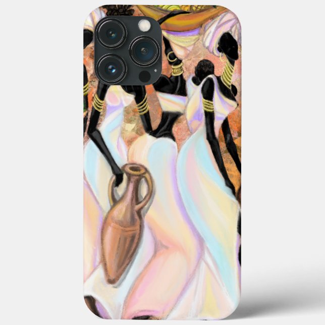 Coques Case-Mate iPhone Belle Africaine Dames Art Moderne Style Peinture (Verso)