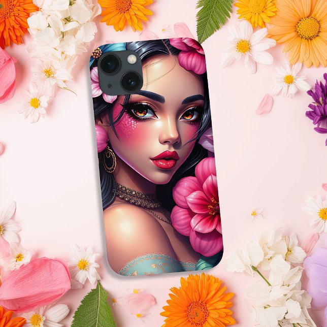 Coques Case-Mate iPhone Belle Anime hispanique femme (Créateur téléchargé)