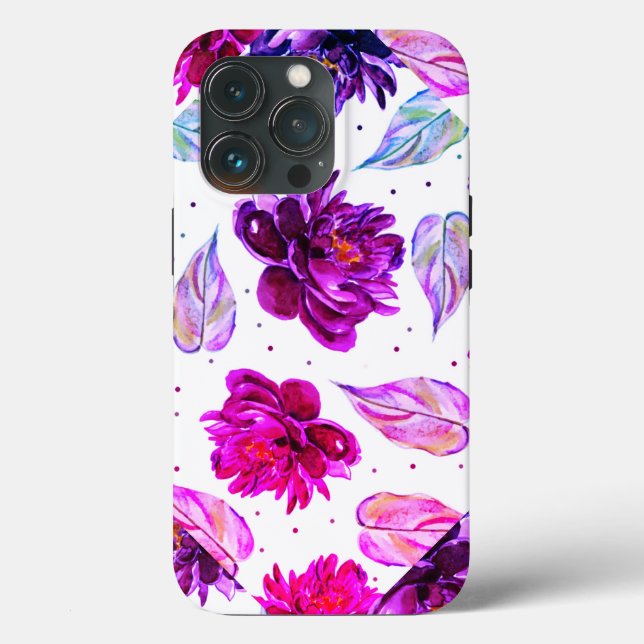 Coques Case-Mate iPhone Belle aquarelle Florale Coque-coque iphone Mate (Verso)