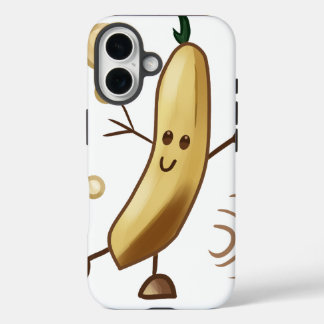 Coque Pour iPhone 16 Belle banane heureuse