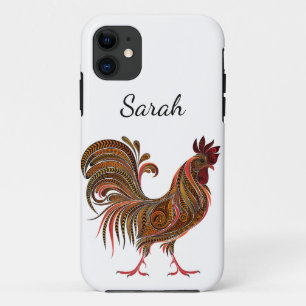 Case-Mate iPhone Case Belle conception artistique Coq ferme poulet