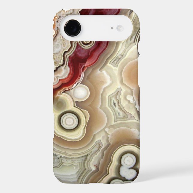 Coques Case-Mate iPhone Belle copie d'iPhone de pierre d'agate (Verso)